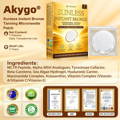 🔥𝑶𝒇𝒇𝒊𝒄𝒊𝒂𝒍 𝑺𝒕𝒐𝒓𝒆 | ☀️☀️ AKYGO® 𝐒𝐮𝐧𝐥𝐞𝐬𝐬 𝐈𝐧𝐬𝐭𝐚𝐧𝐭 𝐁𝐫𝐨𝐧𝐳𝐞 𝐓𝐚𝐧𝐧𝐢𝐧𝐠 𝐌𝐢𝐜𝐫𝐨𝐧𝐞𝐞𝐝𝐥𝐞 𝐏𝐚𝐭𝐜𝐡 🇦🇺 (𝐉𝐮𝐬𝐭 𝐨𝐧𝐜𝐞 𝐚 𝐝𝐚𝐲) 𝐕𝐢𝐬𝐢𝐛𝐥𝐞 𝐁𝐫𝐨𝐧𝐳𝐞 𝐆𝐥𝐨𝐰 𝐢𝐧 𝟕 𝐃𝐚𝐲𝐬 ✅ 𝐍𝐨 𝐔𝐕, 𝐍𝐨 𝐎𝐫𝐚𝐧𝐠𝐞, 𝐍𝐨 𝐒𝐭𝐫𝐞𝐚𝐤𝐬, 𝐍𝐨 𝐃𝐇𝐀, 𝐍𝐨 𝐌𝐞𝐬𝐬.
