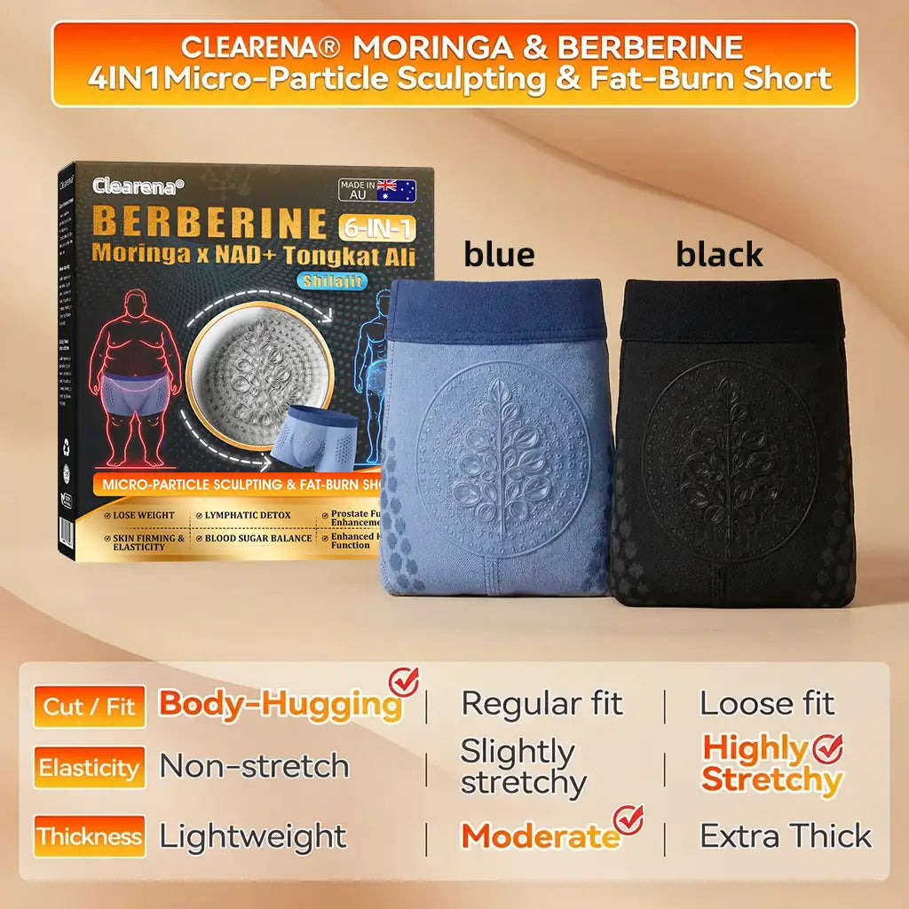 𝐎𝐟𝐟𝐢𝐜𝐢𝐚𝐥 𝐁𝐫𝐚𝐧𝐝 𝐒𝐭𝐨𝐫𝐞 🇦🇺| 𝐂𝐥𝐞𝐚𝐫𝐞𝐧𝐚® 𝟐𝟎𝟐𝟔 𝐌𝐨𝐫𝐢𝐧𝐠𝐚 x 𝐁𝐞𝐫𝐛𝐞𝐫𝐢𝐧𝐞 x 𝐍𝐀𝐃+ 𝟔-𝐈𝐧-𝟏 𝐌𝐢𝐜𝐫𝐨-𝐏𝐚𝐫𝐭𝐢𝐜𝐥𝐞 𝐒𝐜𝐮𝐥𝐩𝐭𝐢𝐧𝐠 & 𝐅𝐚𝐭-𝐁𝐮𝐫𝐧 𝐒𝐡𝐨𝐫𝐭𝐬 (Women + Men with Enhanced Male Vitality Blend)